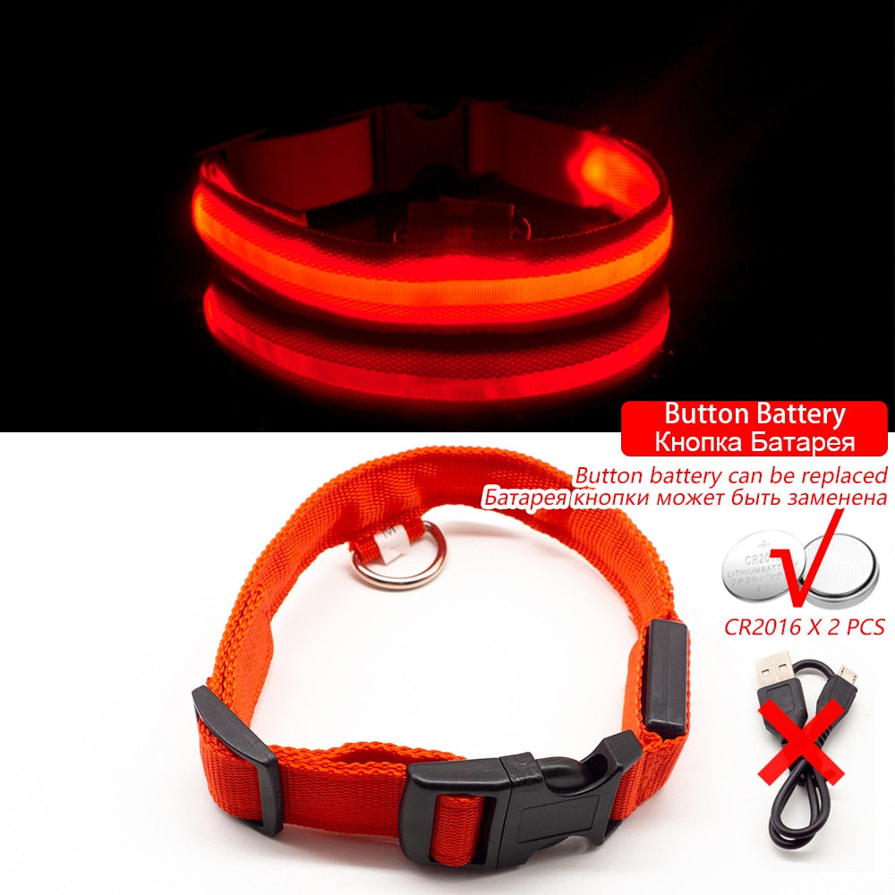 USB Charging LED Dog Collar