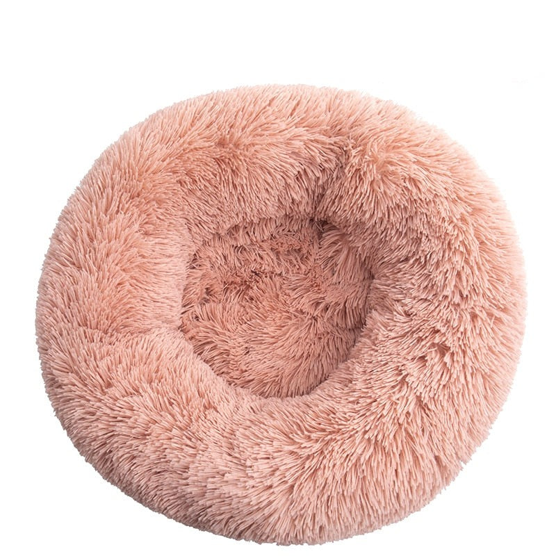 Donut-Shaped Plush Pet Bed