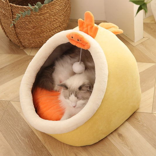 Chicken, Dragon, and Rabbit Warm Cat Basket