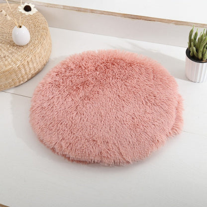 Fluffy Round Pet Mat Bed