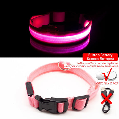 USB Charging LED Dog Collar